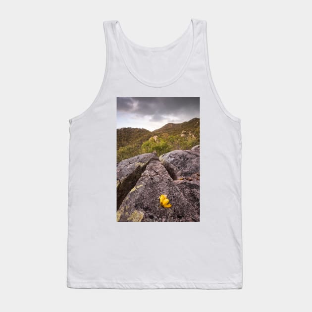 Yellow Flower Tank Top by Geoff79